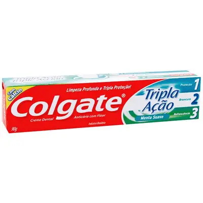 CREME DENTAL COLGATE TRIPLA AÇÃO MENTA 90G