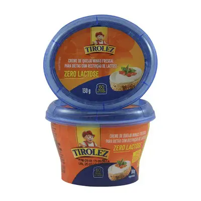 CREME DE QUEIJO TIROLEZ MINAS FRESCAL SEM LACTOSE LIGHT 130G