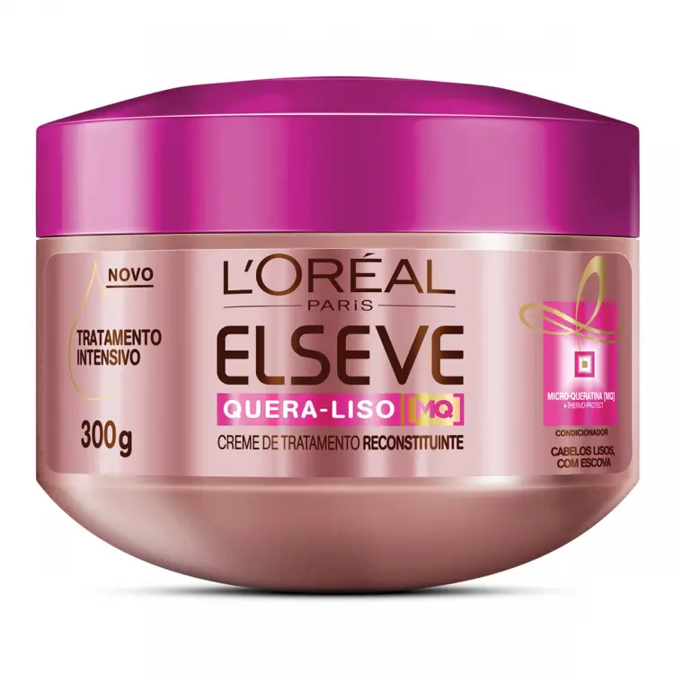 CREME DE TRATAMENTO ELSEVE QUERA LISO 300G