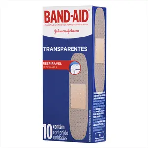 CURATIVO BAND-AID TRANSPARENTE 10 UNIDADES