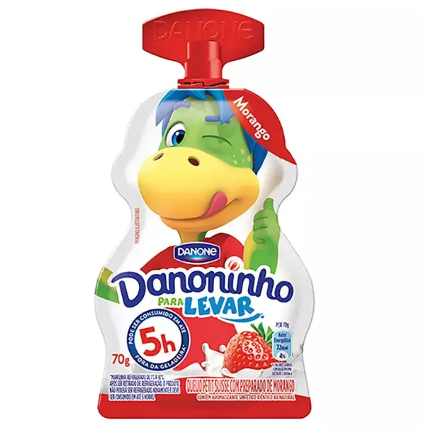 DANONINHO PARA LEVAR MORANGO E BANANA 70 G