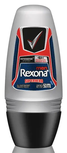 DESODORANTE REXONA ROLL-ON MASCULINO SUPERHERO 50ML