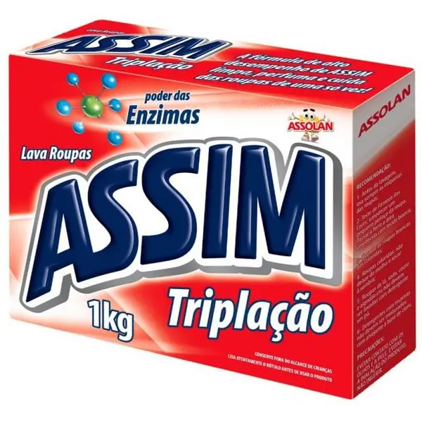 SABÃO EM PÓ ASSIM TRIPLAÇÃO 900G