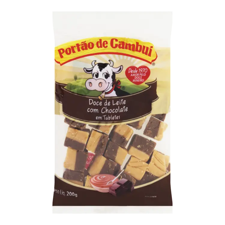 DOCE DE LEITE COM CHOCOLATE PORTÃO DE CAMBUÍ 200G