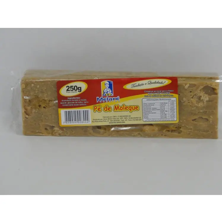 DOCE PÉ DE MOLEQUE MELARE 250G