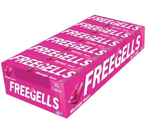 DROPS FREEGELLS MORANGO COM MENTA UNIDADE