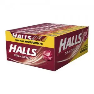 DROPS HALLS CEREJA-LYPTOS 21 UNIDADES