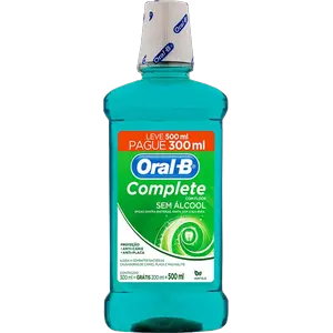 ENXAGUANTE BUCAL ANTISSÉPTICO ORAL B HORT SEM ÁLCOOL L500 P300 500 ML