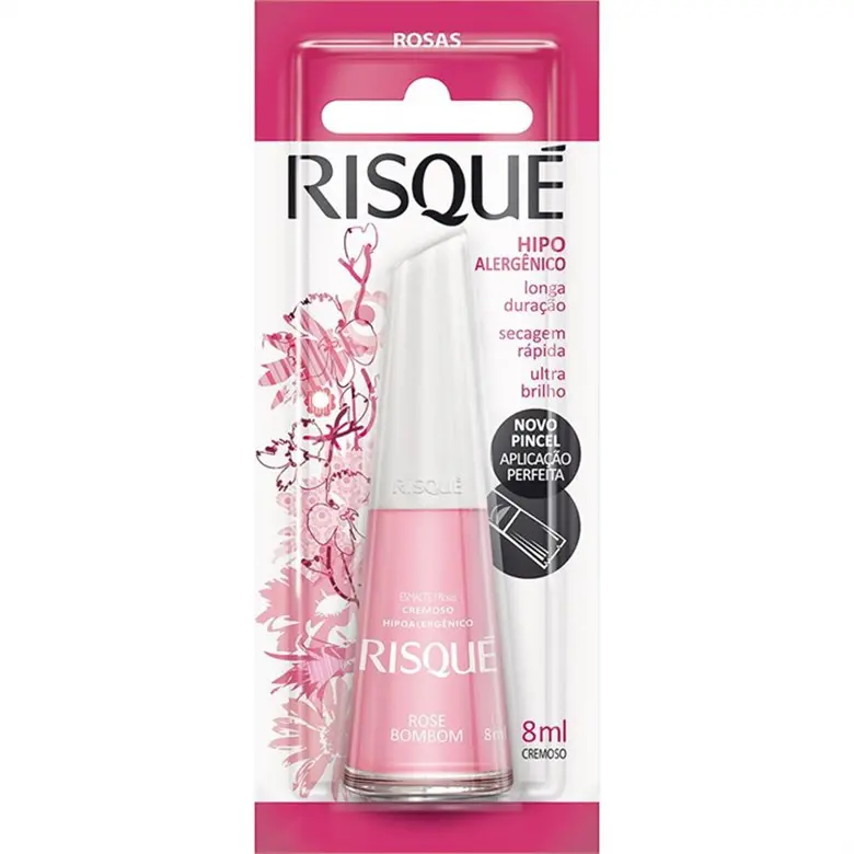 ESMALTE RISQUE ULTRA CREME ROSE BOMBOM 8 ML