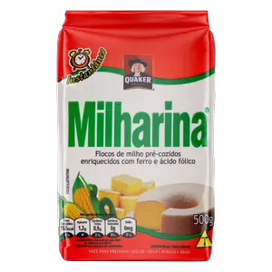 FLOCOS DE MILHO QUAKER MILHARINA 500 G