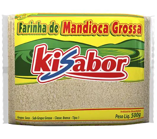 FARINHA DE MANDIOCA KISABOR GROSSA 500G