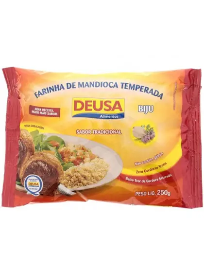 FARINHA DE MANDIOCA DEUSA BIJU TEMPERO TRADICIONAL 250 G