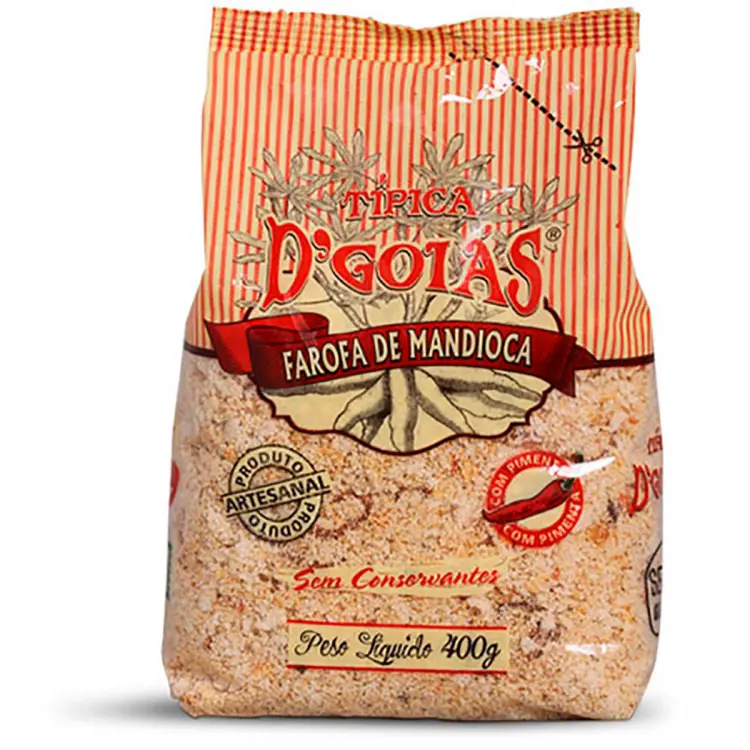 FAROFA TEMPERO D'GOIAS MANDIOCA APIMENTADA 400G