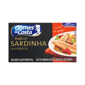 FILE DE SARDINHA GOMES DA COSTA PIMENTA 125G