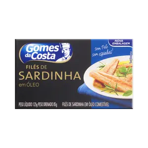 FILÉ SARDINHA GOMES DA COSTA EM ÓLEO 85 G