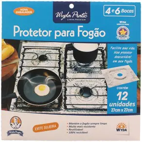 FORRA FOGÃO WYDA 27CM X 27CM COM 12 UNIDADES