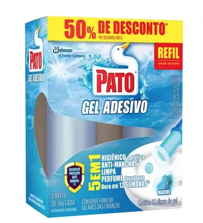 GEL ADESIVO PATO MARINE REFIL 50% DESCONTO NA 2 UN