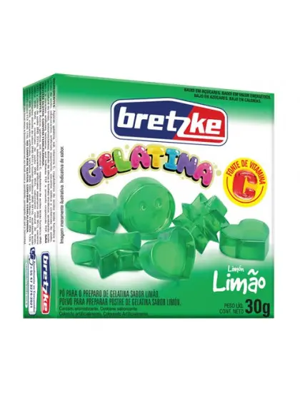 GELATINA BRETZKE LIMÃO 30 GRAMAS