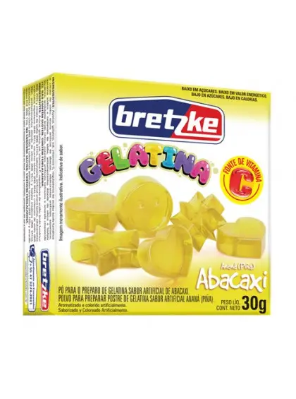 GELATINA BRETZKE ABACAXI 30 GRAMAS