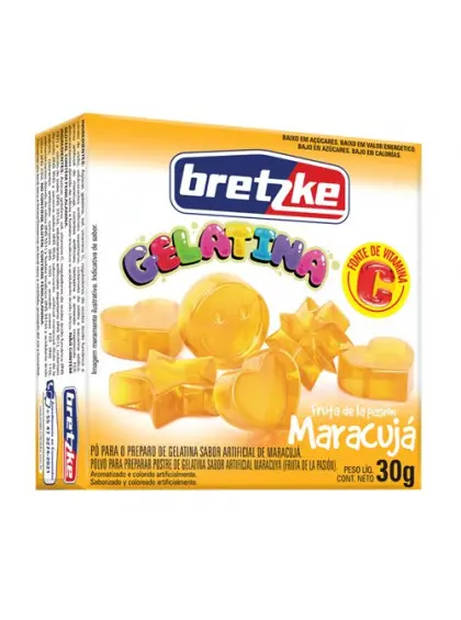 GELATINA BRETZKE MARACUJÁ 30 GRAMAS