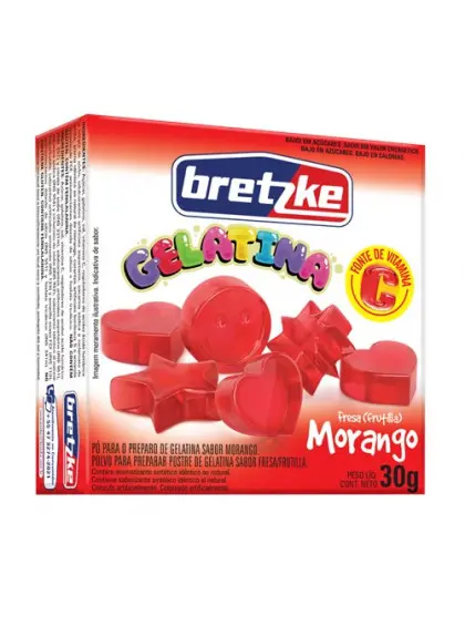 GELATINA BRETZKE MORANGO 30 GRAMAS