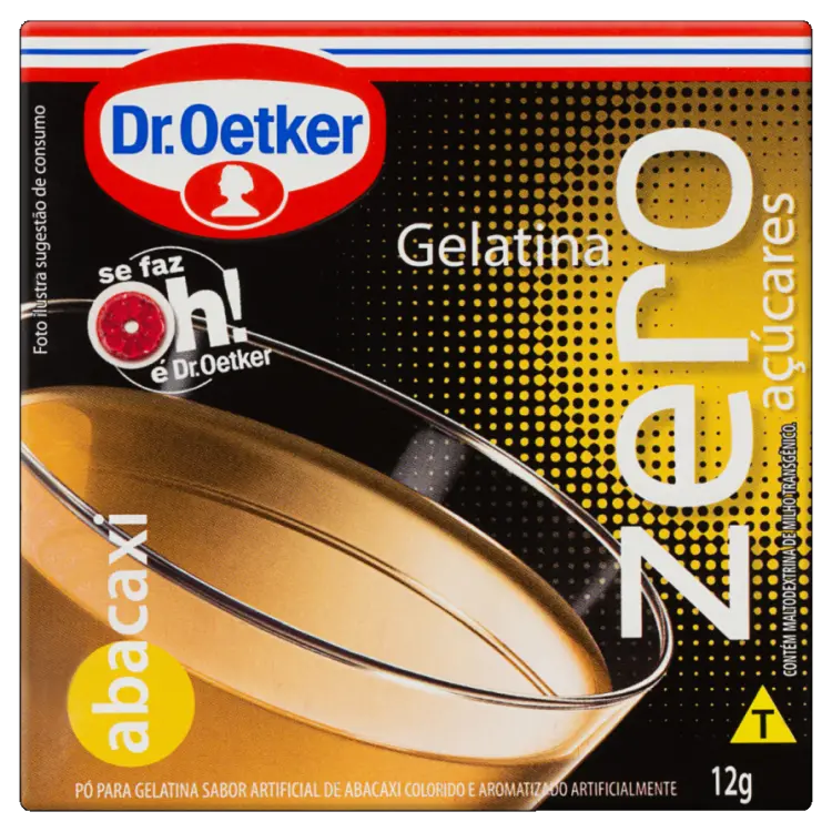 GELATINA DR. OETKER ZERO ABACAXI 12 G