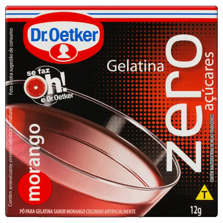 GELATINA DR. OETKER ZERO MORANGO 12G