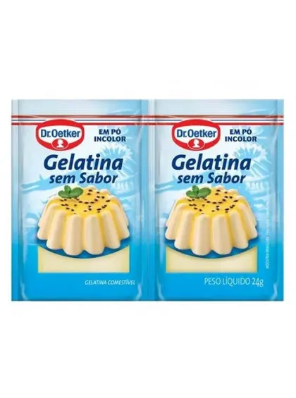 GELATINA DR. OETKER SEM SABOR 24 GRAMAS