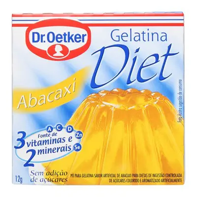 GELATINA DR. OETKER DIET ABACAXI 12 G