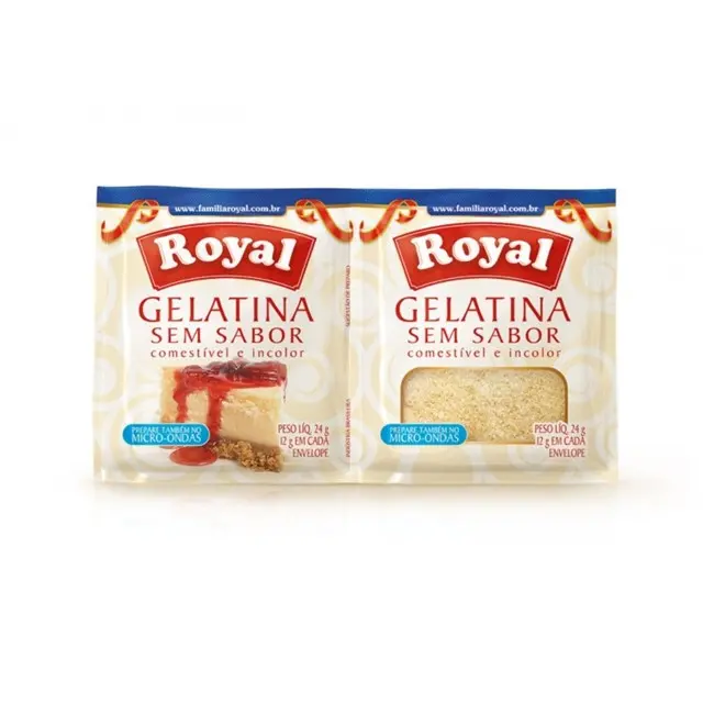 GELATINA ROYAL SEM SABOR 24 GRAMAS