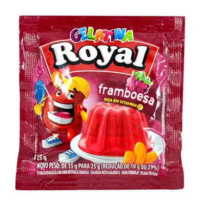 GELATINA ROYAL FRAMBOESA 25G