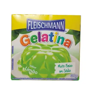 GELATINA FLEISCHMANN LIMAO 30 GRAMAS