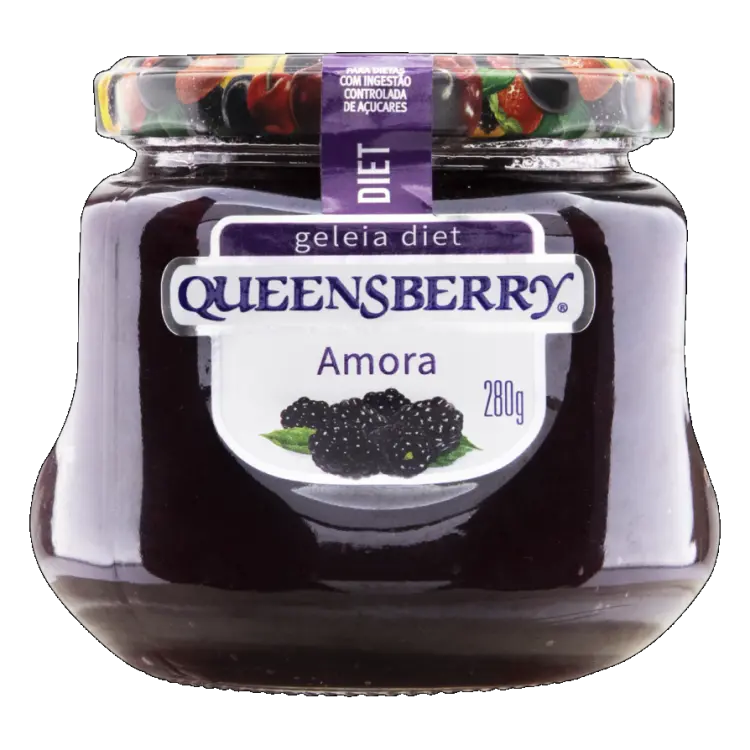 GELÉIA QUEENSBERRY AMORA DIET 280 GRAMAS