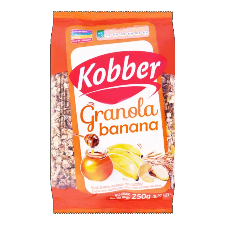 GRANOLA KOBBER BANANA MEL CASTANHA 250 G