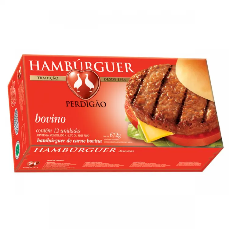 HAMBURGUER BOVINO PERDIGÃO 672 GRAMAS