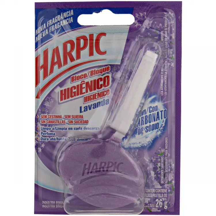 BLOCO SANITARIO HARPIC LAVANDA 26 G