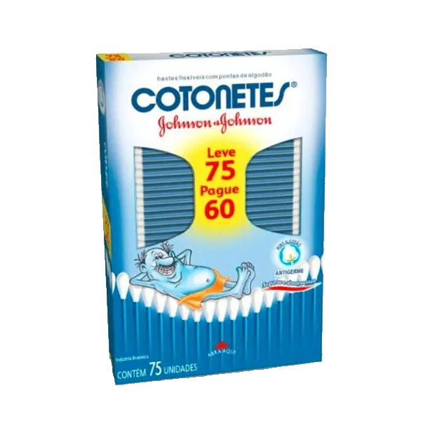 HASTES COTONETES JOHNSON LEVE 75 PAGUE 60 PROMOCIONAL 75 UNIDADES