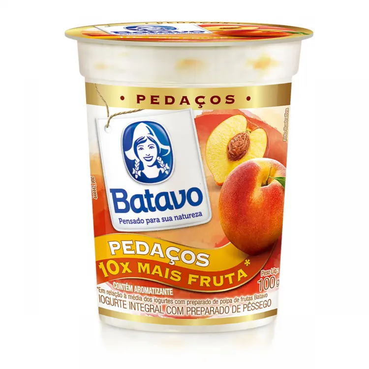 IOGURTE BATAVO PEDAÇOS PÊSSEGO 100G