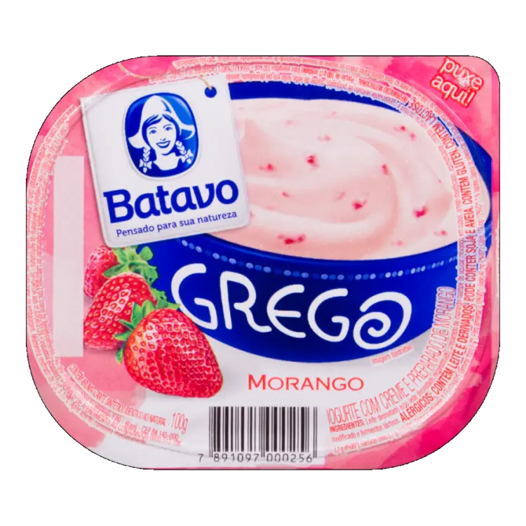 IOGURTE BATAVO GREGO MORANGO 100G