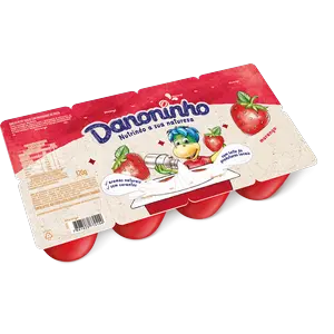 IOGURTE DANONINHO MORANGO E QUEIJO PETIT SUISSE 320 G