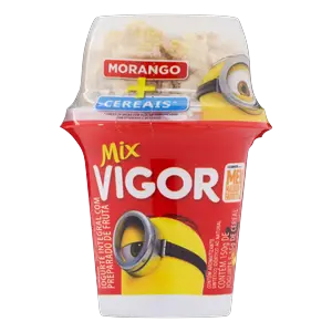 IOGURTE VIGOR MIX MORANGO COM SUCRILHOS 165G