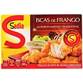 ISCAS DE FRANGO EMPANADO SADIA TRADICIONAL 300 G