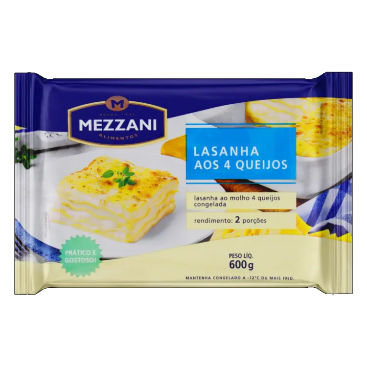 LASANHA MEZZANI QUATRO QUEIJO 600G