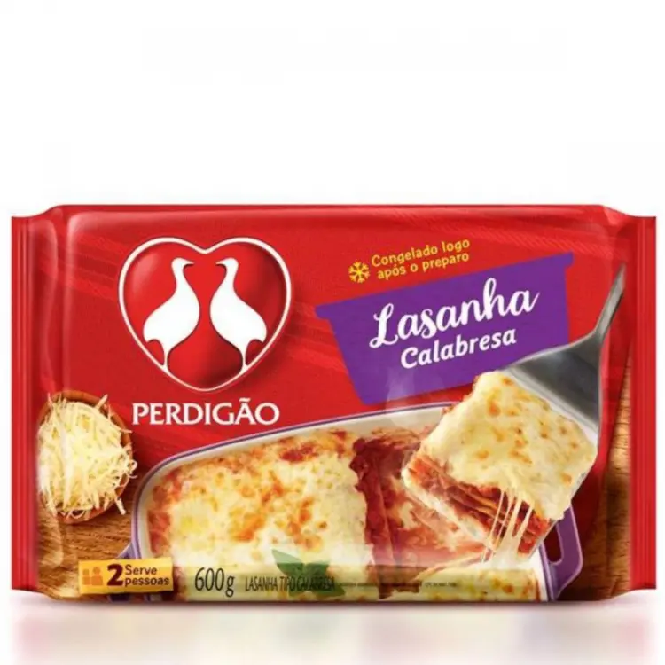 LASANHA PERDIGÃO CALABRESA 600G