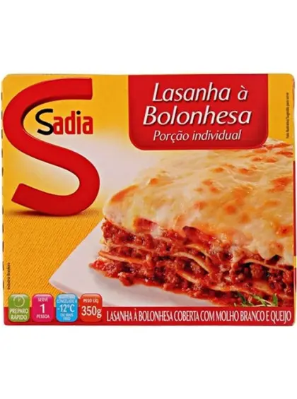 LASANHA SADIA BOLONHESA 350 G