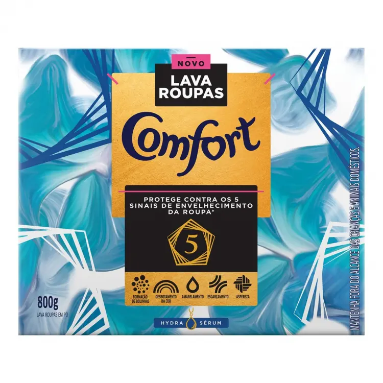 LAVA ROUPAS EM PÓ COMFORT HYDRA SERUM 800G