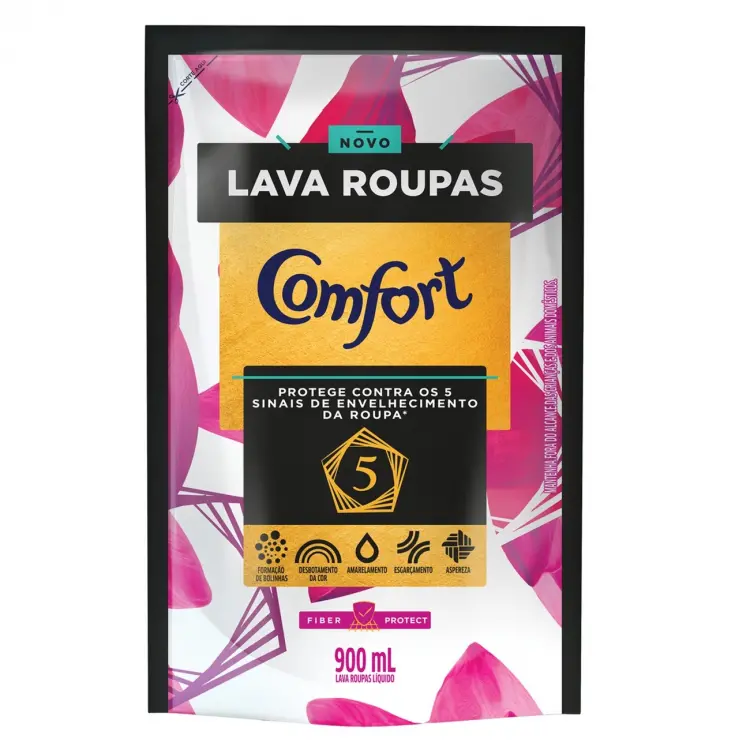 LAVA ROUPAS LÍQUIDO COMFORT FIBER PROTECT 900ML