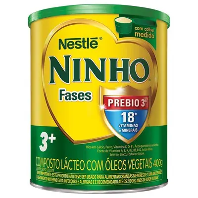 COMPOSTO LÁCTEO NINHO FASES 3+ 400 G