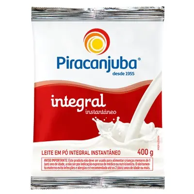 LEITE EM PÓ INTEGRAL PIRACANJUBA INTEGRAL 400G