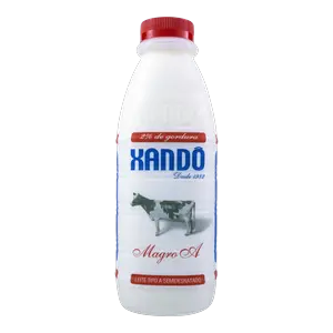 LEITE PASTEURIZADO XANDÔ SEMIDESNATADO MAGRO A 1L